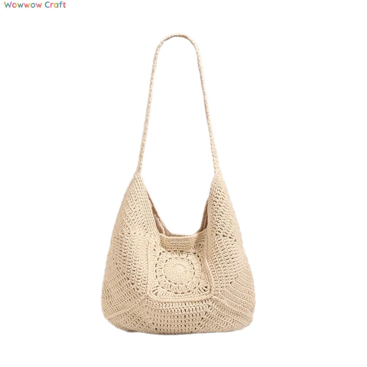Shoulder Bags,Totes,Crochet Bags,Vintage design lazy style handmade crochet handbag - Beach bag for seaside holiday